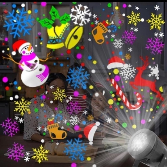 1pc LED Projector Lamp, 16 Halloween Christmas Patterns, Laser US plug - Picture 1 of 6